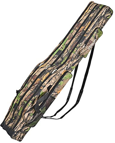 Luckxing Angeltaschen 3 Ruten-Fächern Portable Folding Angelrute Tasche Angelrute Werkzeuge Aufbewahrungstasche Angelausrüstung Angelgerät Tasche,Rutentasche Rutentasche Für Angelruten,120/150 cm