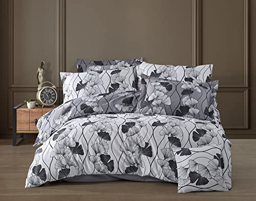 Barka Renforce Biancheria da letto double-face Lenzuola Matrimoniali Cornella 135 x 200 cm, 80 x 80 cm