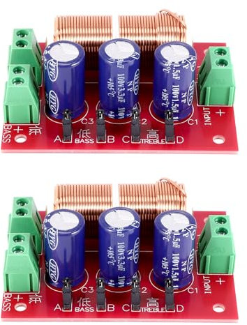 Roundsky YLY-2088 Audio Frequenza Divisore 400W Regolabile 2 Crossover Filtri Gamma Alto Basso Frequenza Divisore