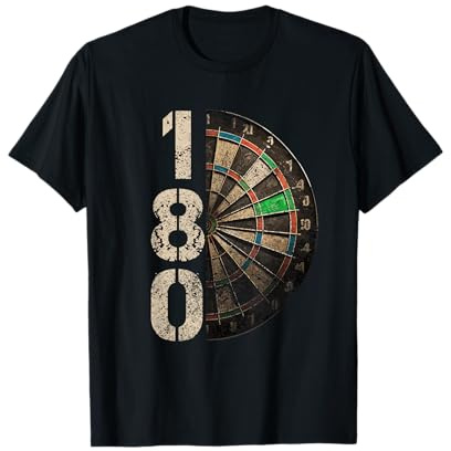 Dartscheibe Dartboard 180 für Dartspieler Dart Herren T-Shirt
