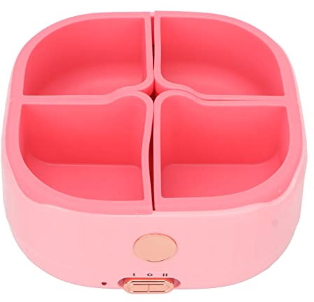 Cera brasiliana ceretta brasiliana Scaldacera, Macchina per riscaldare la cera, chiaro coperchio controllo temperatura morbido silicone cera riscaldatore pentola, spina UE 220-250V