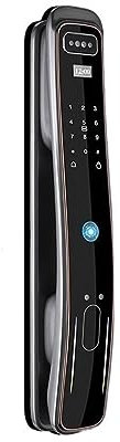 3D Face Recognition Tuya Biometric Smart Door Lock Security Face&Camera Fingerprint Lock With IC Card Spyhole (Color : DF8 D2)