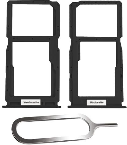 IS-TECK SIM-Kartenhalter Ersatz SIM-Tray Kompatibel mit Huawei P30 Lite/New Edition inklusive SIM-Nadel SIM-Kartensteckplatz (Schwarz)