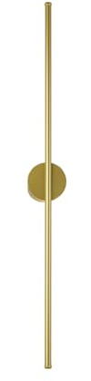HGTYDV2 Aplique de Pared Lineal Dorado Moderno, Tira de 3000 K, Accesorios de iluminación para baño con Base Redonda de Metal de 3,9 Pulgadas, lámpara de Pared LED de Tubo Largo