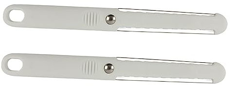 Mikinona 2St Küchen-Gadgets Butter Sandwichmesser Butterscotch-Bonbons Gewürzmesser Gewürzstreuer küchenwerkzeug platzsparende aufbewahrung Käseschneider Butterschneider Plastik Weiß