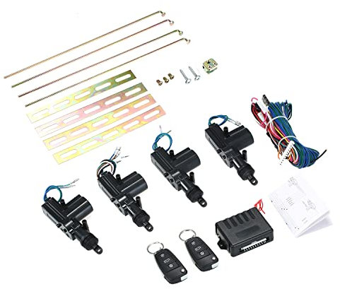 HUIOP Kit De Télécommande Centrale pour Voiture,Kit Central sans Clé De Verrouillage De Kit De Télécommande Universelle De Voiture 12V avec 2 Télécommandes De Coffre