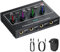 YGiTK 4 Kanal Ultra Stereo-Kopfhörerverstärker mit RGB, Professionell Headphone Amplifier Mono/Stereo RCA 5mm&6.35mm Eingang/Ausgang mit Netzteil Audiokabel für kleine Clubs Bars Bühnenmixer