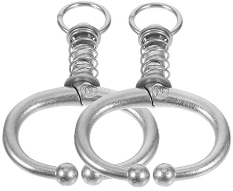 Gatuida 2stücke Nasenring Aus Edelstahl Für Kuh Rinder Ringklemme Mit Federfunktion Hochwertiges Metall Glatte Oberfläche Ohne Grate Langlebig Und Sicher Für Viehzucht