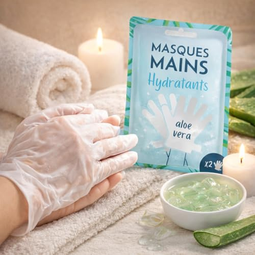 Masque hydratant Mains - Senteur Aloe Vera - FRENCH TENDANCE