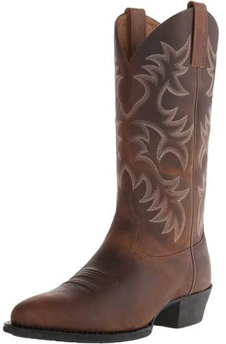 YXADGML Camperos Texani Donna Stivali Comodi Stivali in Pelle Stivali da Uomo Fino al Ginocchio Stivali da Uomo Stivali da Lavoro Casual for Uomo Taglia Forte 46(Brown,43)