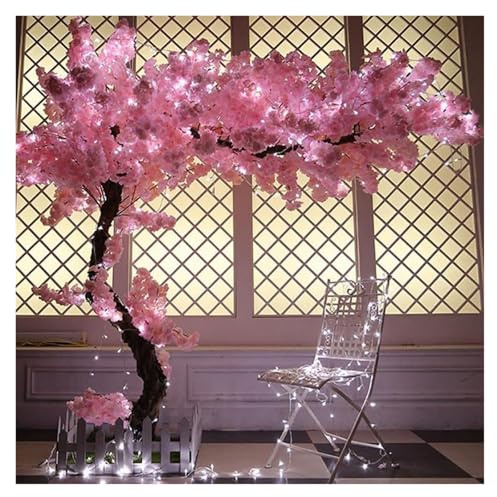 Gran árbol de Cerezo Rosa Claro Hecho a Mano, decoración for Interiores y Exteriores, Ideal for Bodas, hogar, hoteles y centros comerciales.(2x1.5m/6.6x4.9ft)