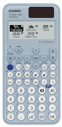 Casio fx-85GTCW+ Scientific Calculator Blue (UK Version) - Upgrade from previous fx-85GTCW model