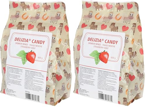 Delizia Delizia Candy fragola/menta 600 g (Confezione da 2)
