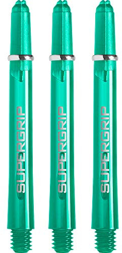 Harrows Supergrip-Schäfte– mit gefrästen Ringen, 5 Sets (15 Stück), jade, Tweenie