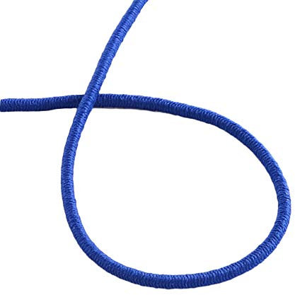 NBEADS Costura Haciendo Cordon, 109 Yardas 2.0 mm Hilo de Estiramiento de Cable de Fibra de Goma Elástica Redonda para Manualidades de Costura Y Fabricación de Bricolaje, Añil