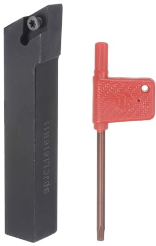 sourcing map CNC Drehbank Halter 93° SDJCL1616H11 5/8 42Cr Hartmetall Drehmeißel für Drehen