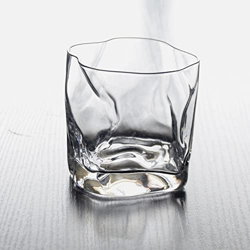 PORI Handmade Whiskey Glass Heat-Resistant Juice Cup Liquor Whisky Crystal Wine Glass Brandy Snifter