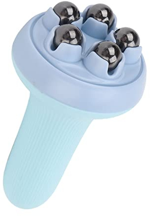 5 Magnet Bead Massage Roller, Handheld 360 Grad Rotating Slimming Rotating Roller Ball, Roller Ball Massager Tool, (Blau)