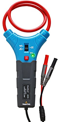 PeakTech 4205 – Flexibler Stromzangen Adapter 30/300 / 3000 A AC für Multimeter, 4 mm Anschluss Stecker, Strommessgerät, Amperezange für digital Messgerät, Zangenamperemeter, P 4205