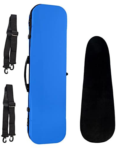 KERREY Geigenkasten 4/4 Full Size Lightwight Blue Violin Case Mit Hygrometer Und Tragegurten