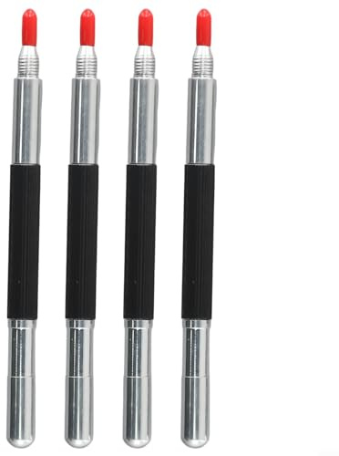 SPORTARC 4 STÜCKE Wolframkarbid Anreißnadel, Doppelendige Wolframkarbid Anreißspitze Stahl Reißnadel Anreißnadel Marker Metall Keramik Glas Stift Markierungswerkzeuge