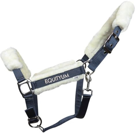 Equityum Zoe Halfter, Komfort und italienischer Stil, innovative Materialien, elegantes Design, feine Details für anspruchsvolle Reiter (Cob, Blau)