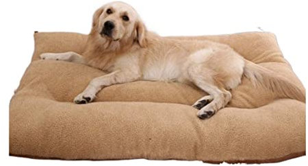 Hundebett Katzenbett Katzen Bett Hundebettwäsche, Haustierbettmatte, Katzenbett, Waschbare Hundematratze, Geeignet Für Haustiere, Welpen, Weich Katzenkorb Hundematte ( Color : Brown , Size : 47.2*31.4
