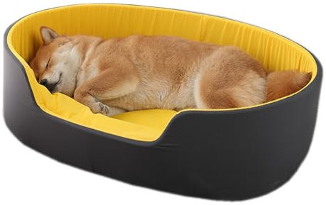 Hundebett Grosse Hunde, Orthopädisches Hundebett, Hundekissen, Hundekorb, weiche Polsterung, Hundesofa, erhöhte Ränder, Bezug abnehmbar und waschbar, rutschfeste Unterseite, 110 x 70 cm (Color : Gree