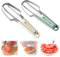 SANLIUSANJIU 2 piezas Cortadora De MelóN, Tenedor Para Cortar SandíA, Cortadora Fruta Acero Inoxidable 3 En 1, Herramienta Para Cortar SandíA En Verano, Para SandíA, Fruta Del DragóN, Etc