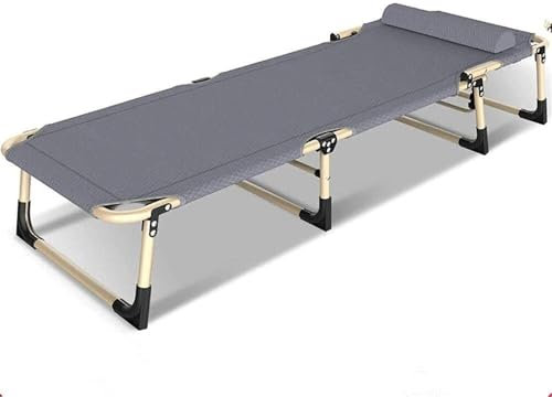 Liege, hohe Sonnenliege, multifunktional, Einzelbett, Büro, Nickerchen, faule Rückenlehne, Stuhl, Metall, tragbar, abnehmbar, verstellbar, Sonnenliege (1, Luxus)