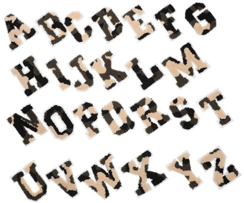 TEHAUX 26stücke Aufbügelbare Buchstaben Patches Vintage Buchstaben Für Kleidung Und Rucksäcke Zum Dekorieren Und Reparieren Von Textilien Bastelbedarf