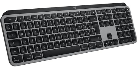 Logitech MX Keys S per Mac, tastiera wireless - ITA QWERTY | Digitazione precisa, Bluetooth USB C ricaricabile per MacBook Pro, Macbook Air, iMac, iPad