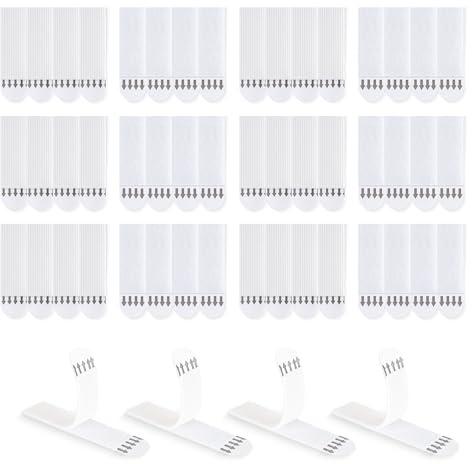 LLPT Kraftiga tavelhängningsremsor avtagbara | 24 par (48 remsor) | Liten 15 x 50 mm | Bildhängare utan naglar | avtagbara självhäftande remsor | för väggaffischer foton (SW15524) | vit