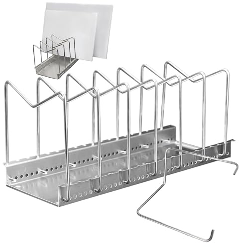 Celuicion Porte-planche à découper | organisateur d'outils de cuisine, porte planche à découper avec 7 compartiments pour garde-manger, restaurant, cuisine domestique