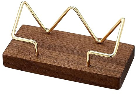 Porta Del Biglietto Da Visita In Legno - Organizzatore Da Scrivania | Stand Per Visualizzazione Della Carta Multiuso, Archivio Di Carte Elegante, Display Di Biglietti Da Visita, Accessorio Desktop