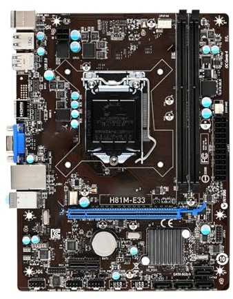 Scheda Madre Scheda madre Fit For MSI H81M-E33 LGA 1150 Micro ATX Intel