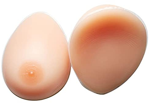 Silikonbröstproteser, Naturtrogna Proteser, Andningsbara Konkava BH-inlägg, 1 Par(6000g/pair)