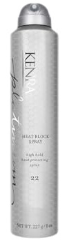 Kenra Professional Platinum Heat Block Spray 22 | Heat Protecting Hairspray | All Hair Types | 8 oz.