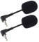 eMagTech 2 Mini Micrófonos de 3,5Mm para Tarjetas de Sonido Explicativas Computadoras Escritorio con Cubierta Esponja Rotación 360 Grados Ajustable Estéreo de 3 Polos Plug and Play Portátil
