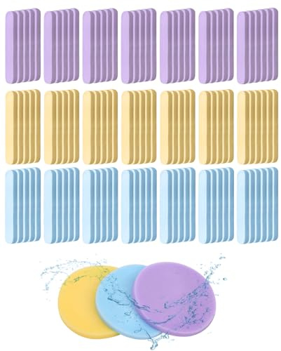 SEESUNO 108 Pcs Facial Sponges, Compressed Face Sponge Cleansing for Women and Men Massage Makeup Removal