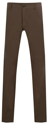 Dobell Mens Taupe Moleskin Trousers Regular Fit 100% Cotton-34R