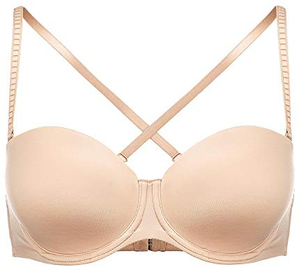 Mey 74228 Women's Joan Cream Tan Padded Underwired Multiway Strapless Bra 90C