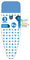 LaundrySpecialist COPRIASSE da Stiro con Zona di PARCHEGGIO - Stiratura Super SICURA - 130x45CM - Disponibile in Due Taglie - 100% Cotone E Strato Molton Ultra Spessore - Comfort di Stiratura Extra