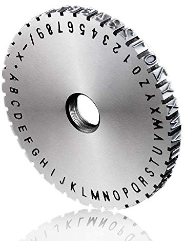 MXBAOHENG Codeword Plate for Nameplate Metal Label Stamping Printer Machine Different Size Optional 2/2.5/3/4/5/6 (No.2)