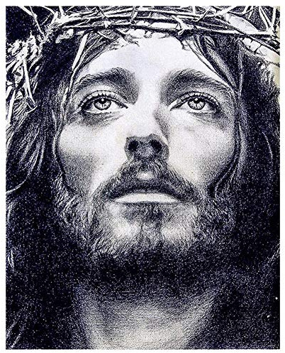 5D Diamond Painting Diamant Malerei Painting Bilder, Wowdecor Jesus Christentum Mann Full Set Groß DIY Diamant Gemälde Malen Nach Zahlen