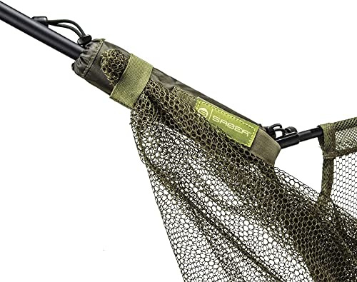 Saber - Net Float - Supports 42 Landing Nets - Ultra Buoyant Foam - Velcro Fastening - Hard Wearing Cover - Sleek Design - Perfect For Fishing & Carp Fishing - 21 x 5 cm