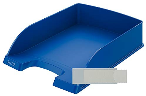 Leitz Plus Standard Briefkorb, A4 (Blau, 10 - Pack + Schildchen)