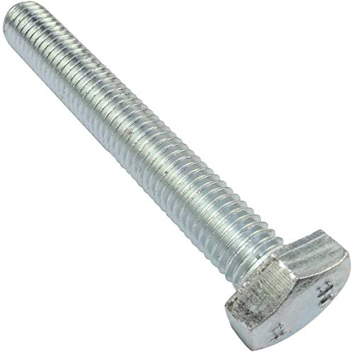 AERZETIX - Lot de 20 Boulons M10x70 à Tête Hexagonale en Acier Zingué DIN 933 Filetage Métrique à Pas Standard Couleur Argent
