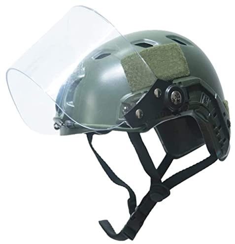 Taktischer Helm, Helm, Mich2000. Kopfschutz, Ausrüstung Militärfächer Schutzhelm für Paintball CS Halloween Cosplay Green