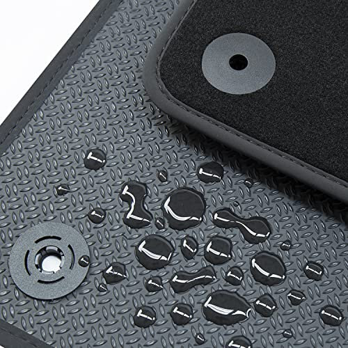 tuning-art BWX1010 Allwetter Fußmatten passend für Mercedes B-Klasse W246 2011-2019 Wasserfest, Naht:Schwarz